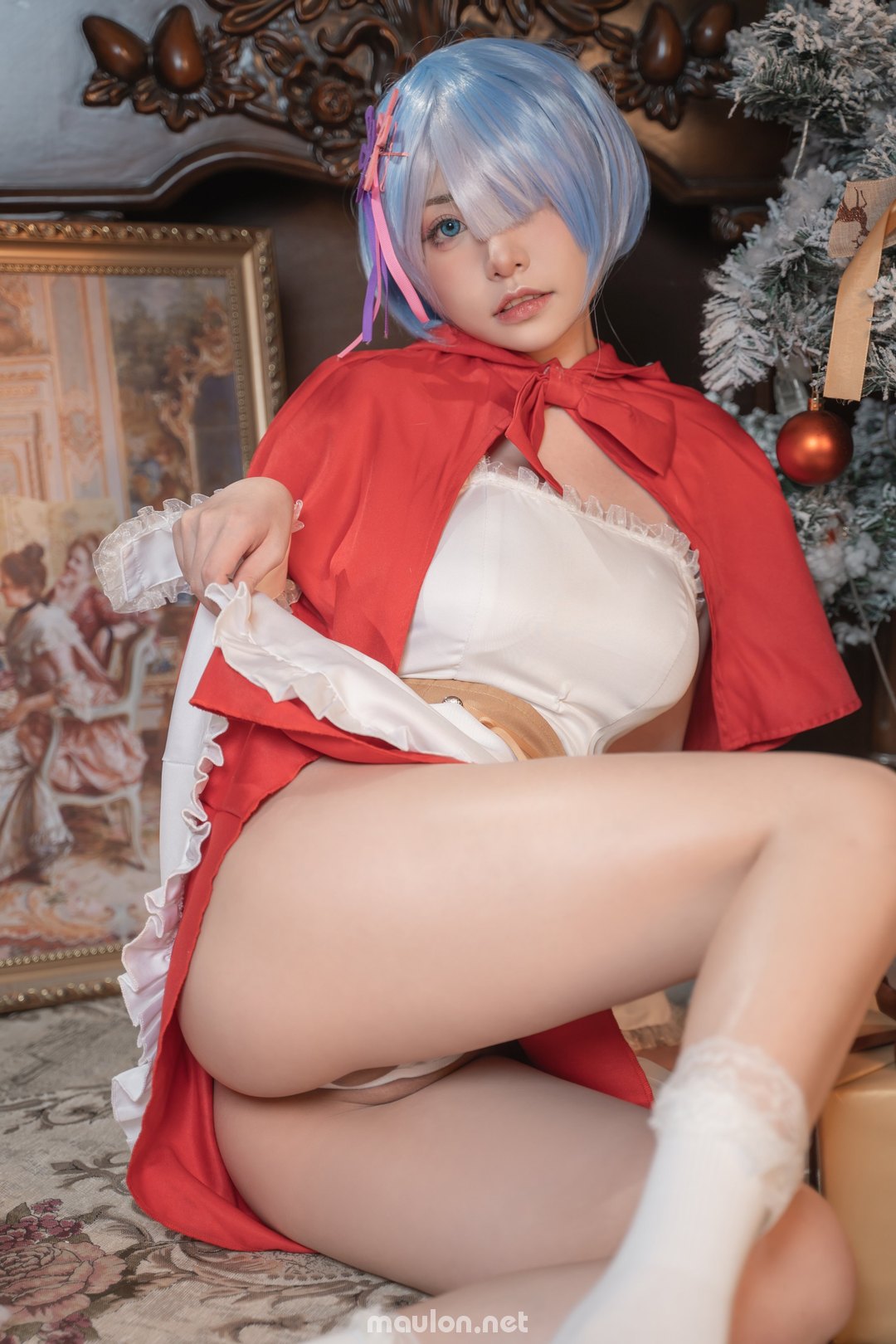 MauLon.Net - Ảnh sex Girl xinh cosplay Giáng sinh 7