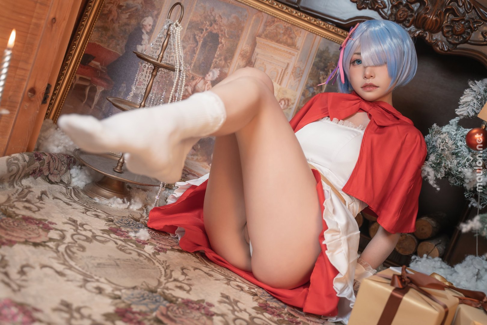 MauLon.Net - Ảnh sex Girl xinh cosplay Giáng sinh 18